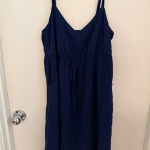 Torrid Deep Blue Buttoned Top